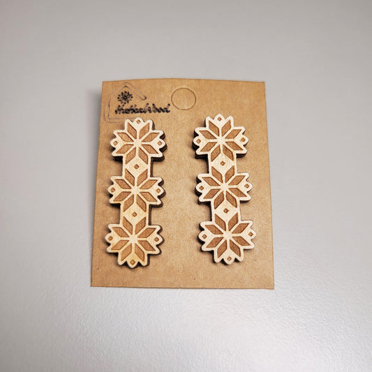 Earrings "Belarusian ornament"