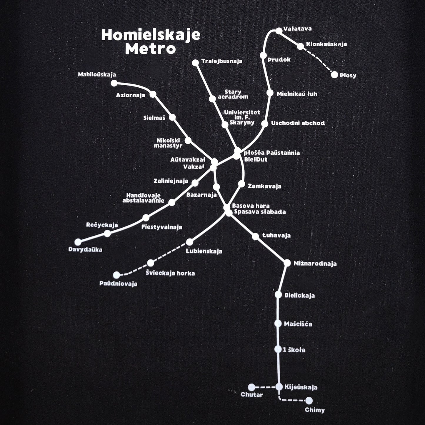 "Homielskaje mietro" bag