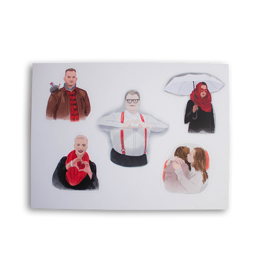 "Heroes" stickers