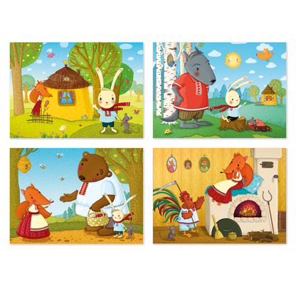 Зайкава хатка. Складанкі 4 у 1