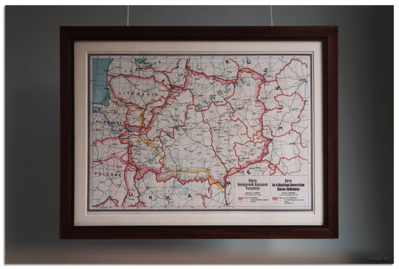 Карта Беларускай Народнай Рэспублікі 1918 года