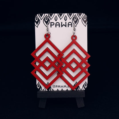 Завушніцы «Арнамент» з беларускім традыцыйным узорам