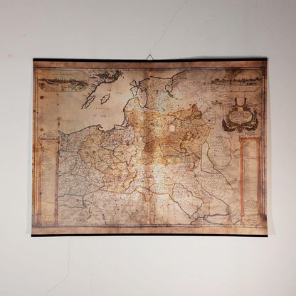 Мапа Рэчы Паспалітай першай паловы XVII стагоддзя — гістарычны постэр