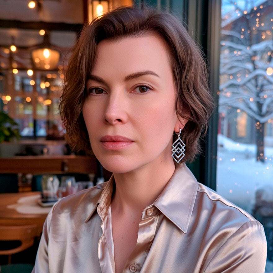 Завушніцы STEALLINE «Палессе» з беларускім дызайнам